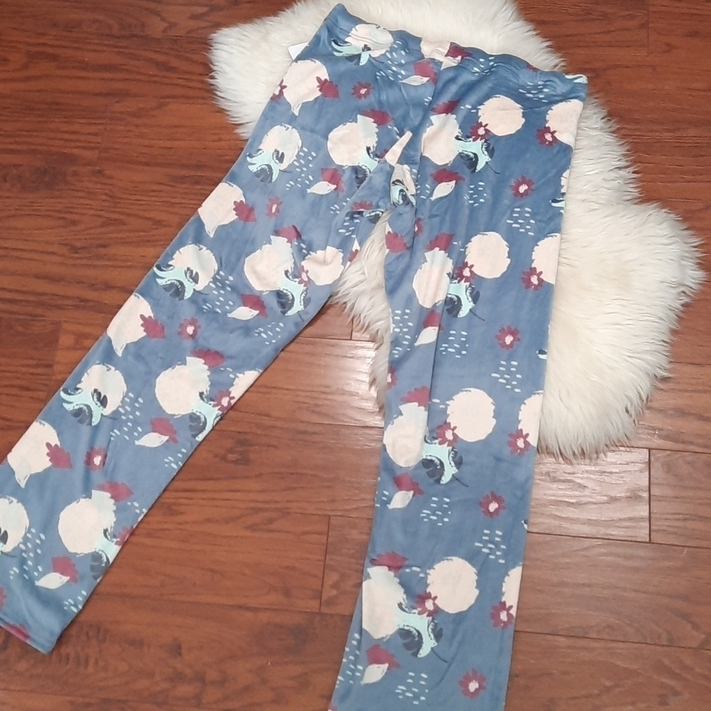 Lildy Printed Plush Pajama Pants - Picture 2 of 5